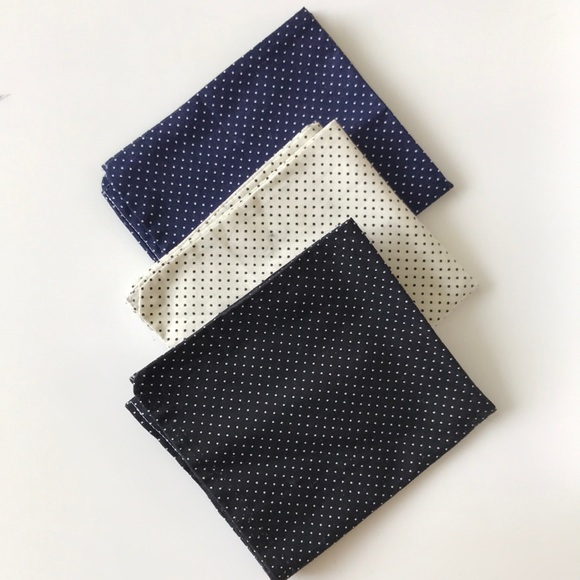 Other - Set of 3 polka dots pocket squares